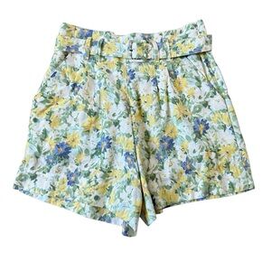 NWT Abercrombie High waist Floral shorts size M